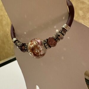 Elegant Italian Murano Beaded Bracelet